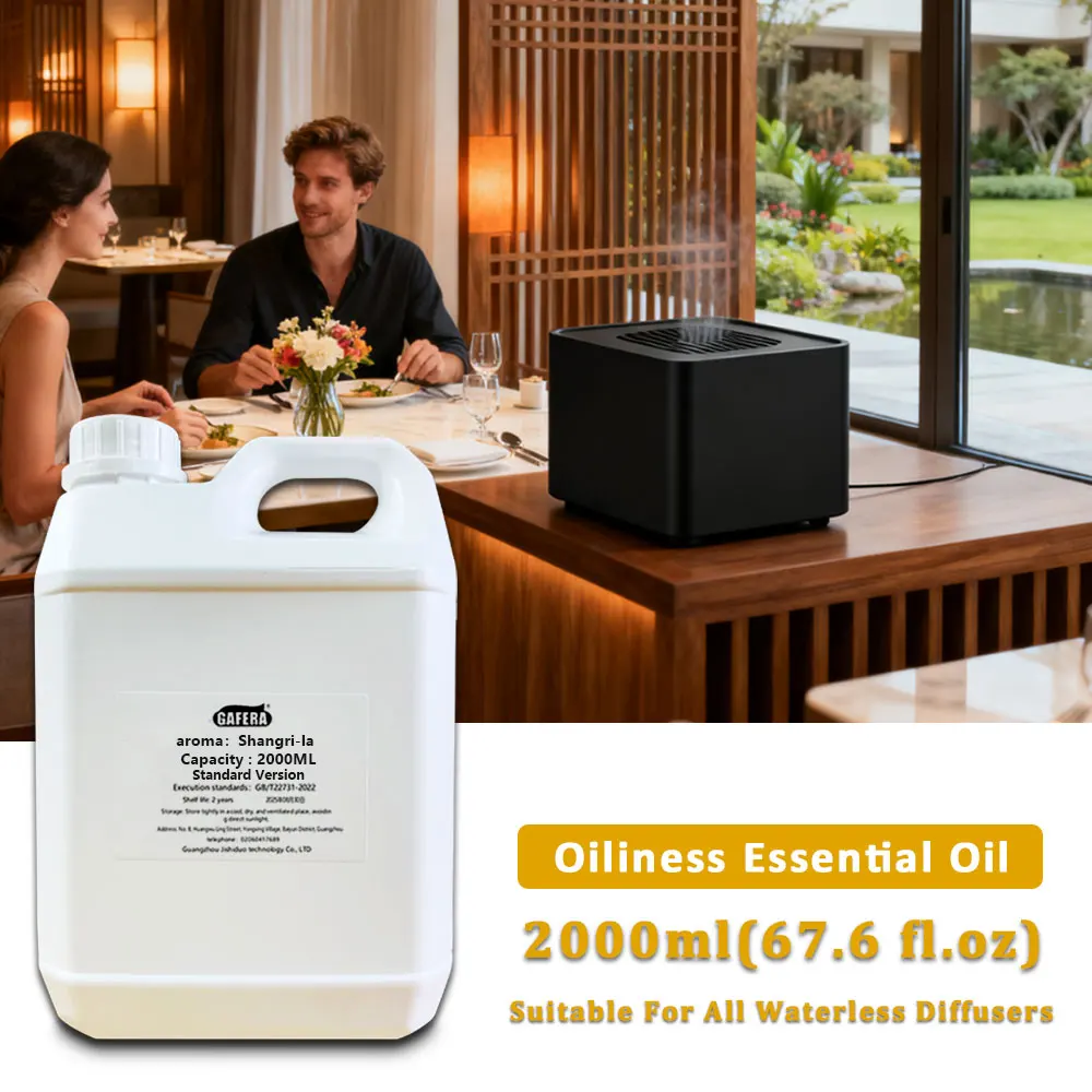 GAFERA 2000ml (67.6 fl.oz) Shangri-La/Sheraton Essential Oils - For All Waterless Diffuser, Diffuser Replenish Aromatherapy Oil