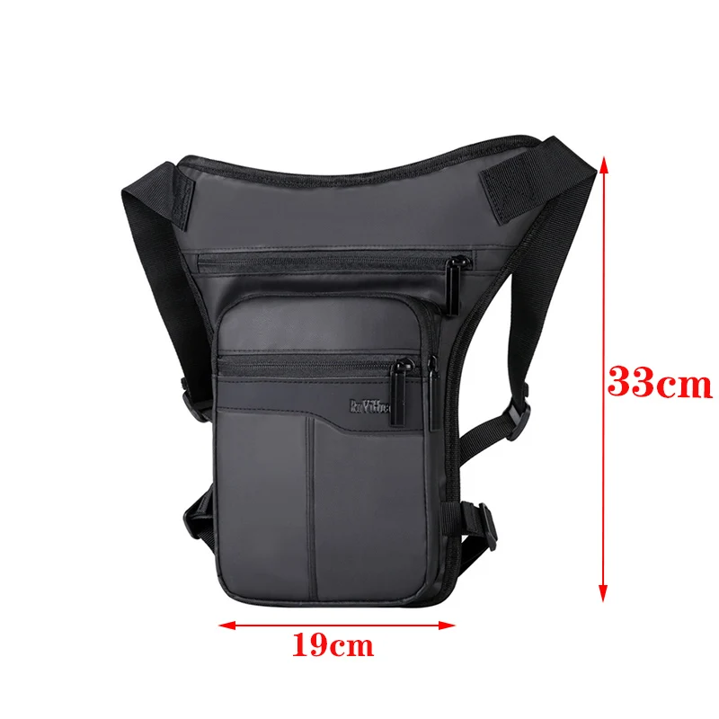 Men Waterproof Thigh Bag Waist Pack Fanny Packs Outdoor Riding Motorcycle Crossbody Hip Belt Bag Shoulder Bags Travel Chest Pack