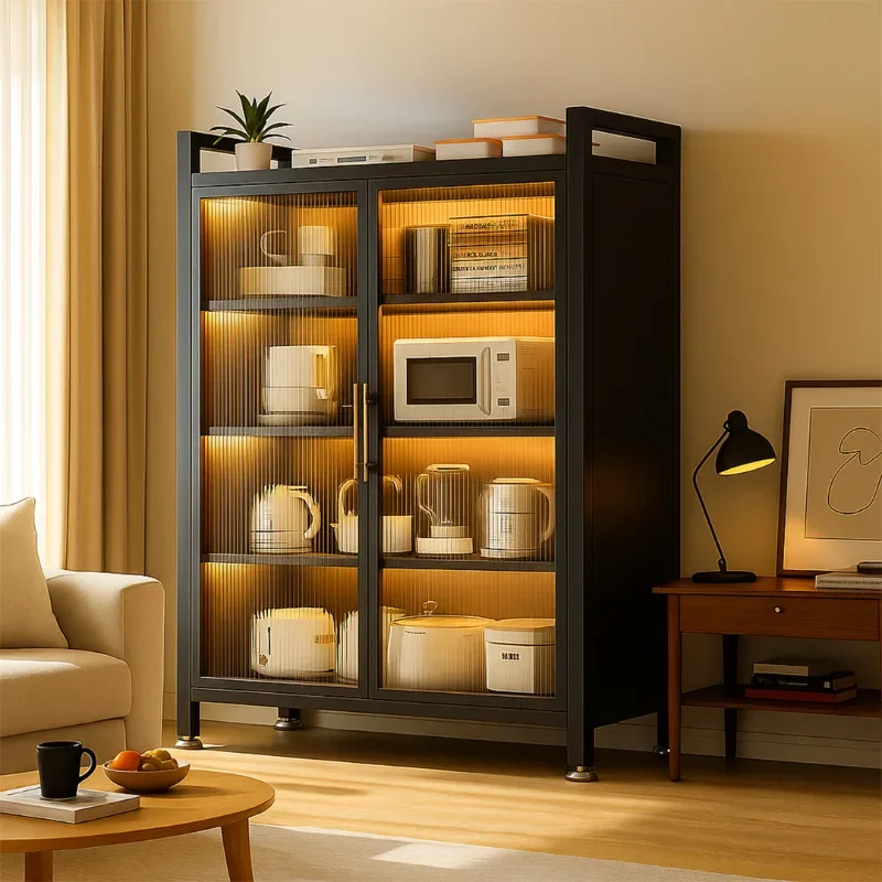 

Living room dining side cabinet integrated storage against the wall household cabinet locker floor-to-ceiling