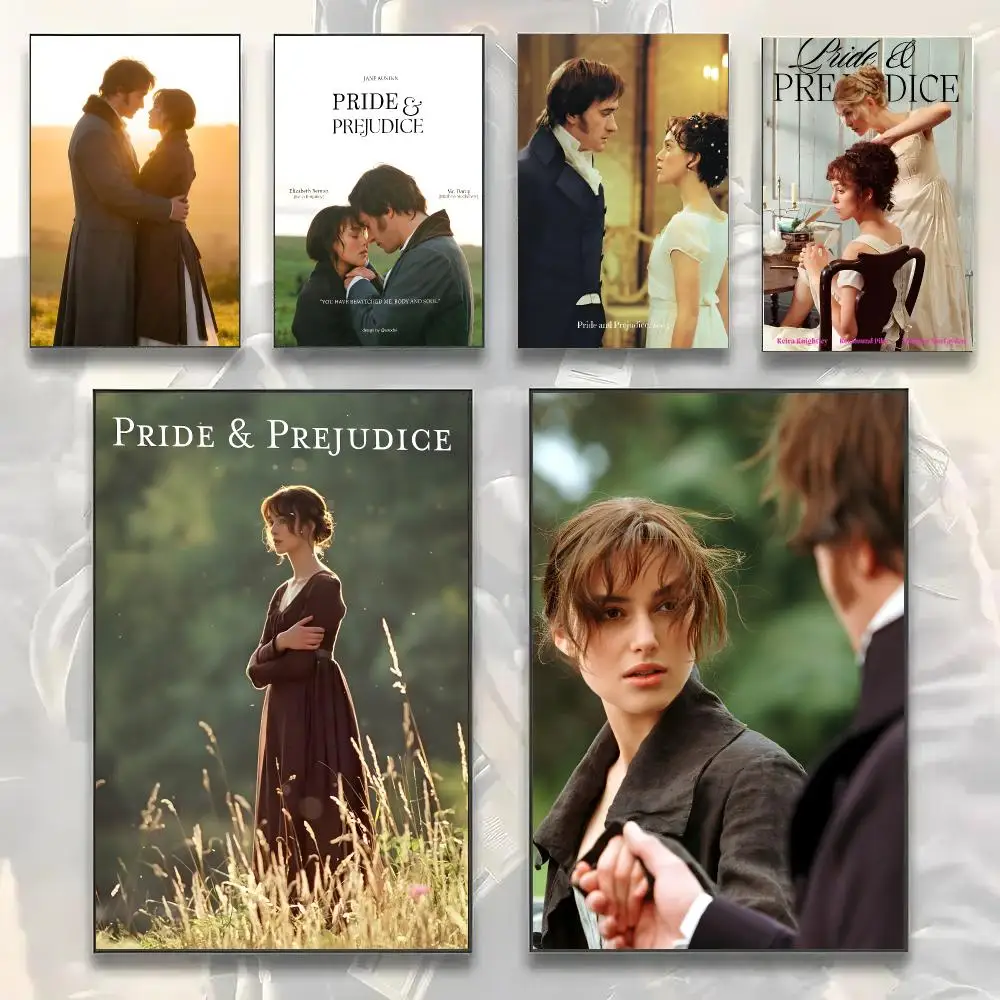 Pride And P-Prejudice Movie Vintage Poster Painting Prints Wall Art Picture Film Room Home Bar Cafe Decor Home Mural