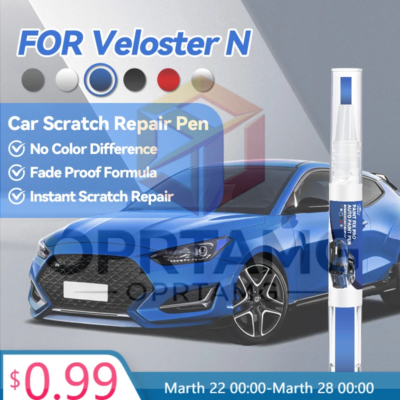 

Car Accessories Tool For Hyundai Veloster N 2018-2025 Paint Repair Pen Touch Up Scratch Remover DIY Auto Accessories Black Wh