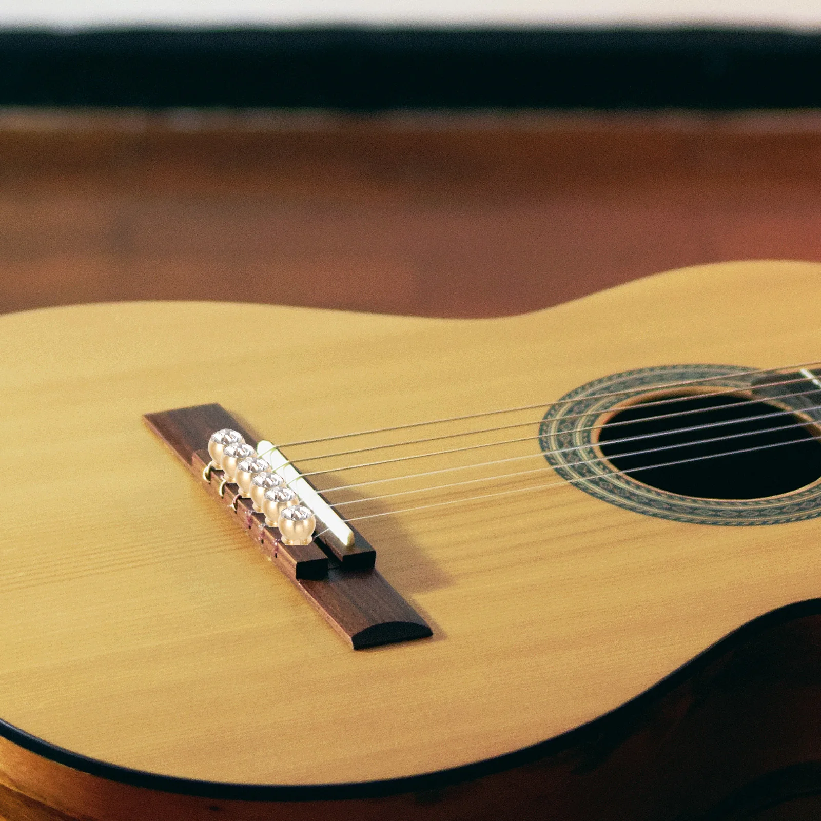 

6Pcs Copper Acoustic Guitar Bridge Pins Replacement Durable Smooth Polished String Pins Tuning Pegs Guitar Accessories Parts