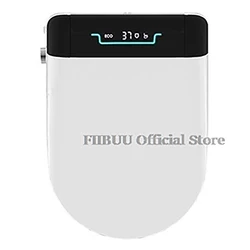Elongated Bidet Smart Toilet Seat Cover Toilet Seat Lid Intelligent NightLight Seat Heating and Temperature Adjustment SoftClose