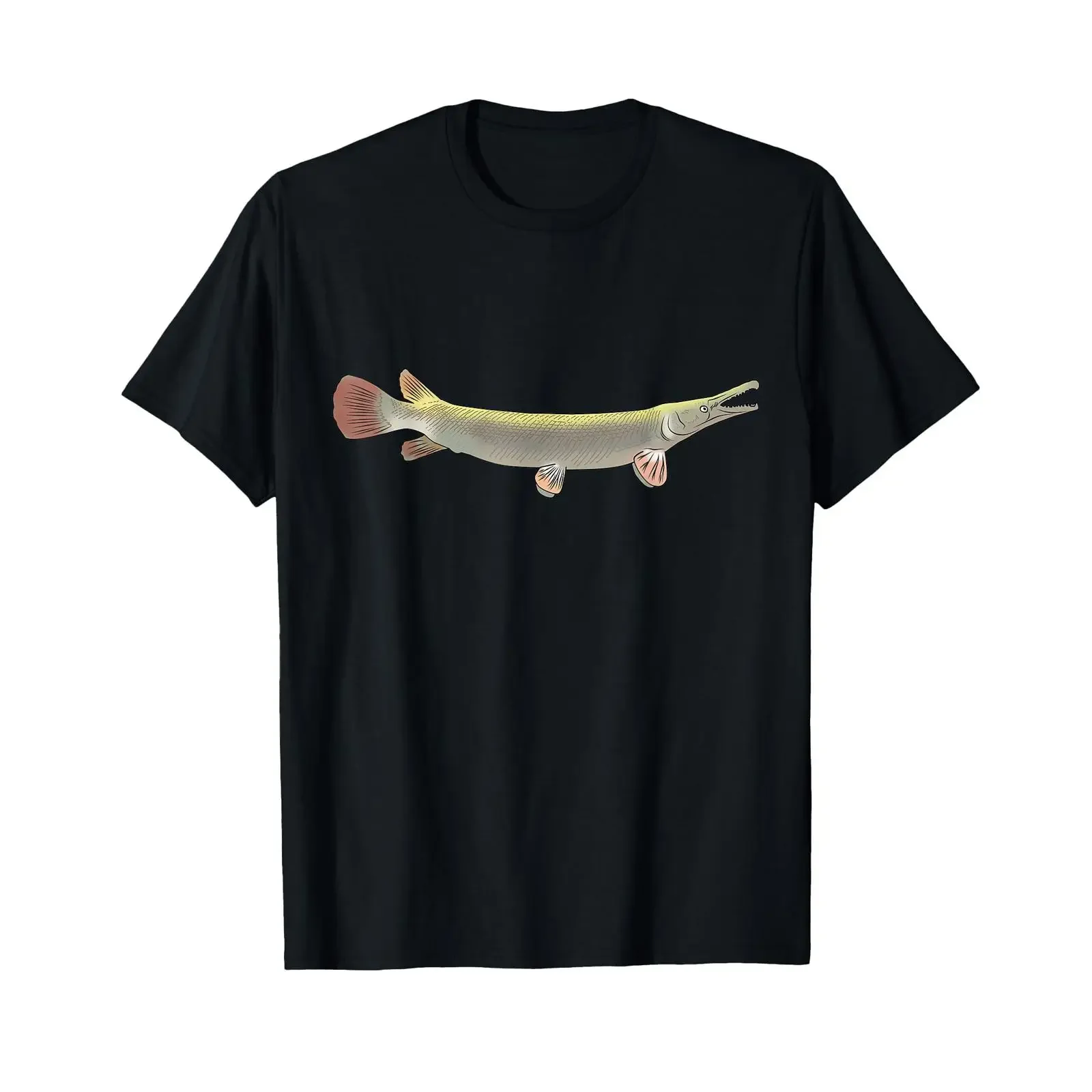 Alligator Gar Freshwater Fish Angler Design T Shirt vintage Washed homme Stylish Comfortable Breathable designer clothes