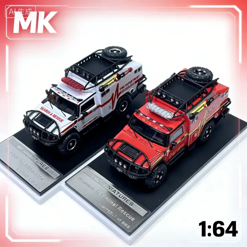 

Лимитированная серия MK 1:64 для выставки в Шэньчжэне Цзючжоу. Модель Hummer из литого сплава, подарок для мальчиков, коллекционный предмет для взрослых.