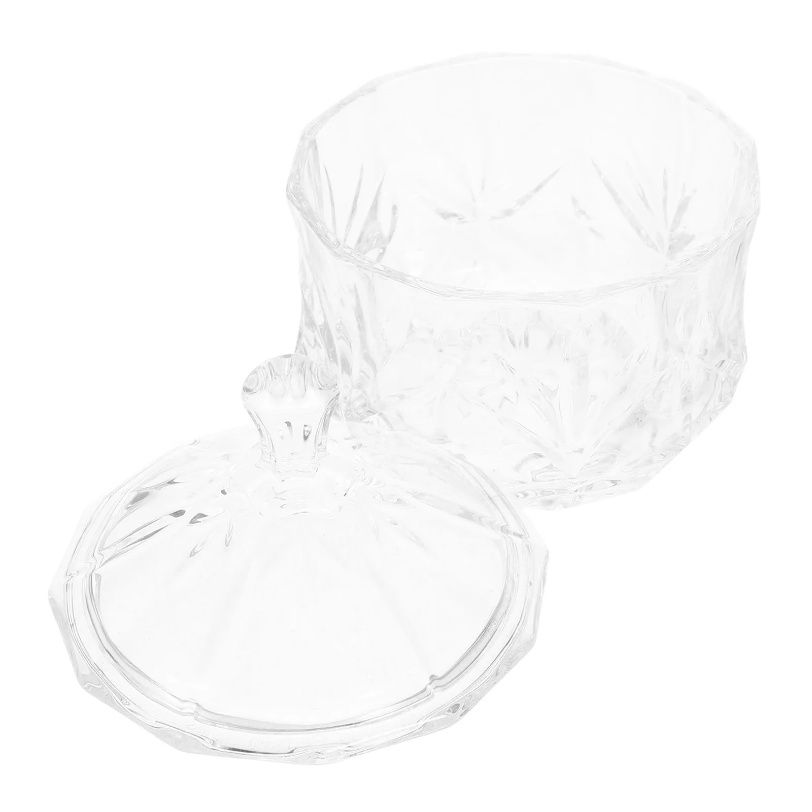Glass Storage Jar Jewelry Box Lid Clear Candy Jar Elegant Jewelry Organizer Wedding Centerpiece Gift view 4