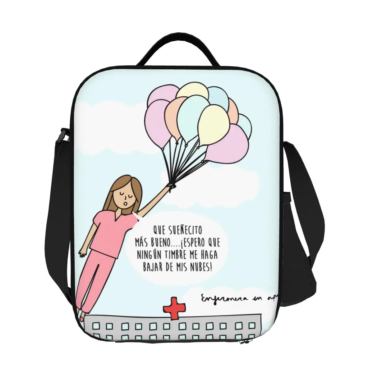 مخصص Enfermera En Apuros معاطف للأطباء والممرضات الطبية الصحة الغداء حقيبة الرجال النساء برودة الدافئة معزول صناديق الغداء لمدرسة الطلاب #1