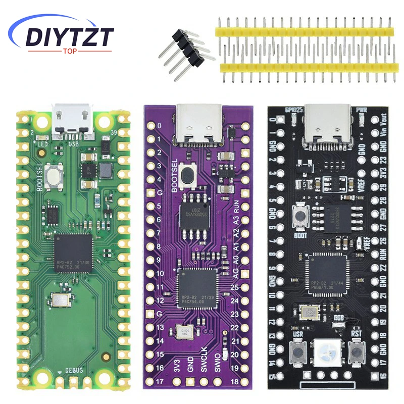 

Raspberry Pi Pico Board RP2040 TYPE-C / MICRO Dual-Core 264KB ARM Low-Power Microcomputers High-Performance Cortex-M0+ Processor