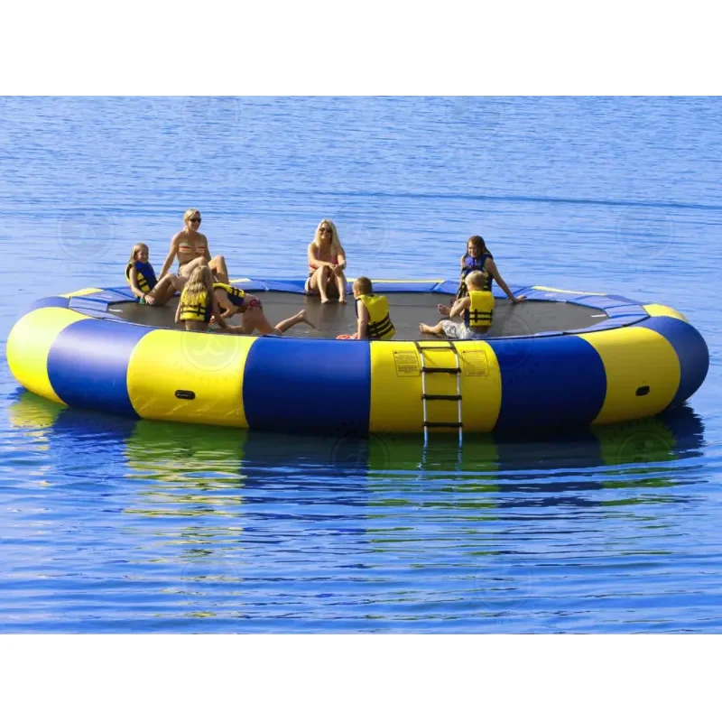 

Commercial PVC Outdoor Aqua Park Water Sports 4M Floating Inflatable Kids Water Jumping Trampoline Game Inflatable Floating