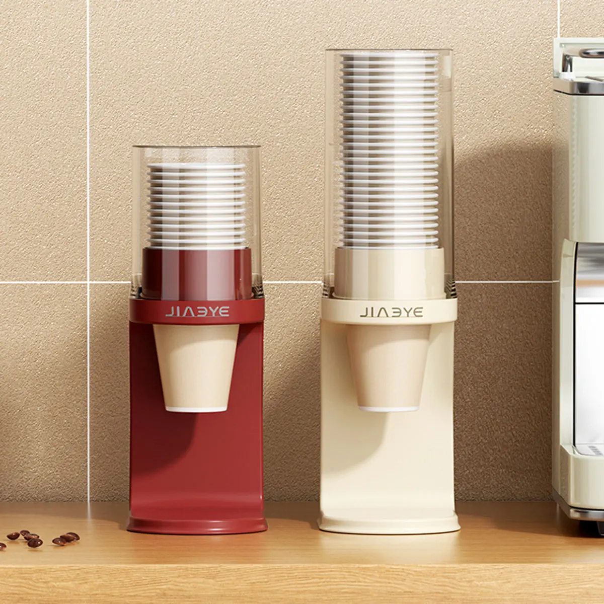 

Диспенсер для бумажных стаканов класса люкс. Подходит для хранения одноразовых бумажных стаканов на столешнице.