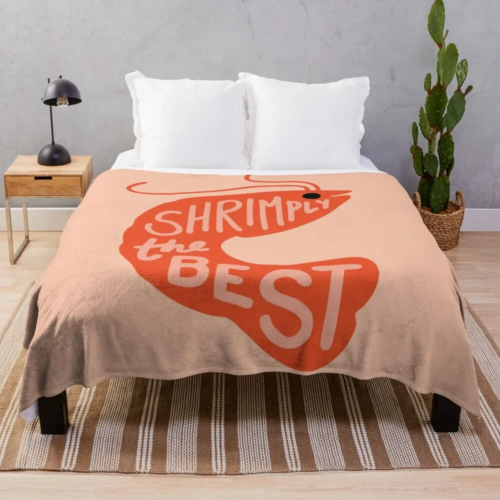 

Shrimply the Best Throw Blanket Shaggy valentine gift ideas christmas decoration Blankets