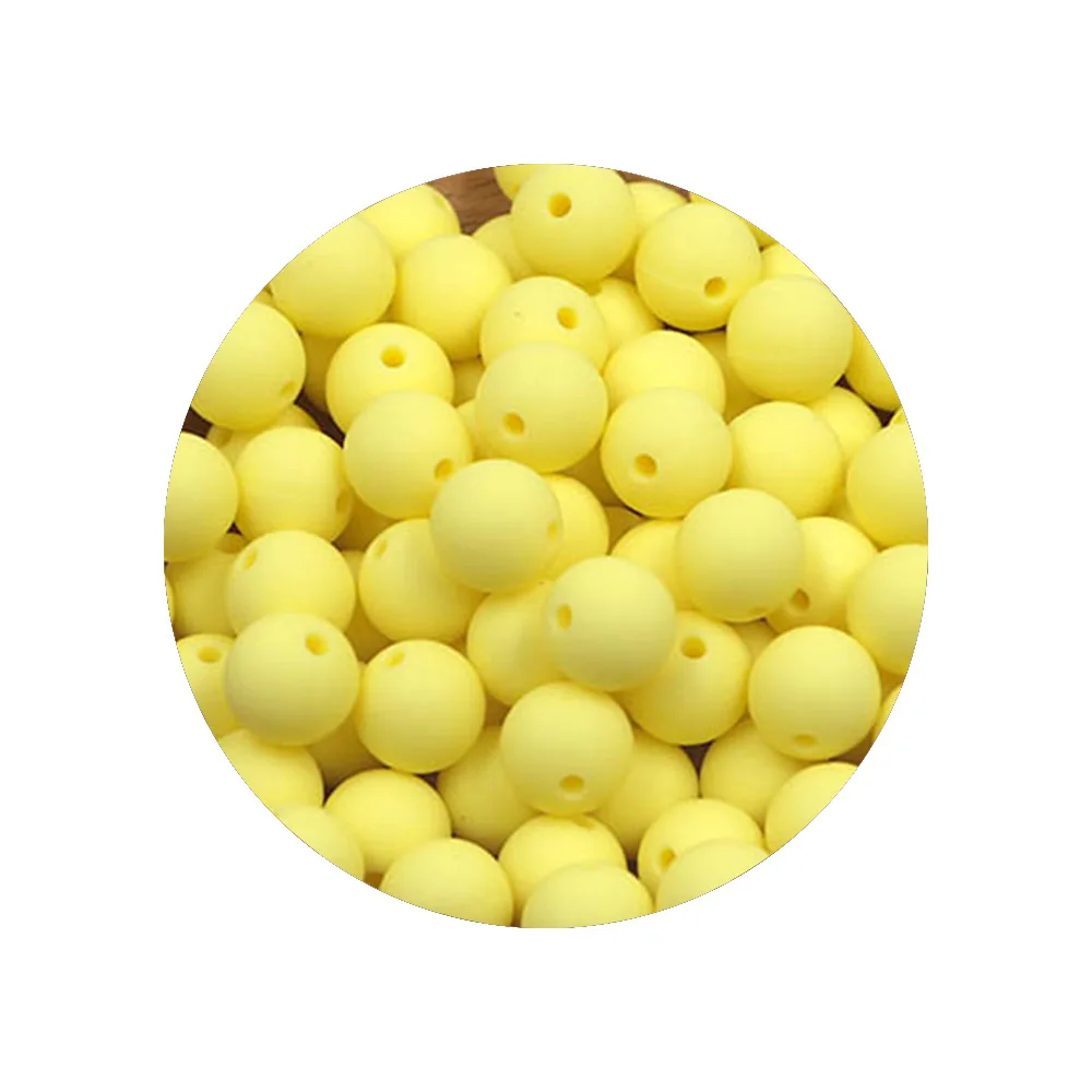 50 stks/partij 12/15mm Nieuwe Kleur Siliconen Kralen Kralen Voor Sieraden Maken DIY Ketting Armband Sieraden Accessoires