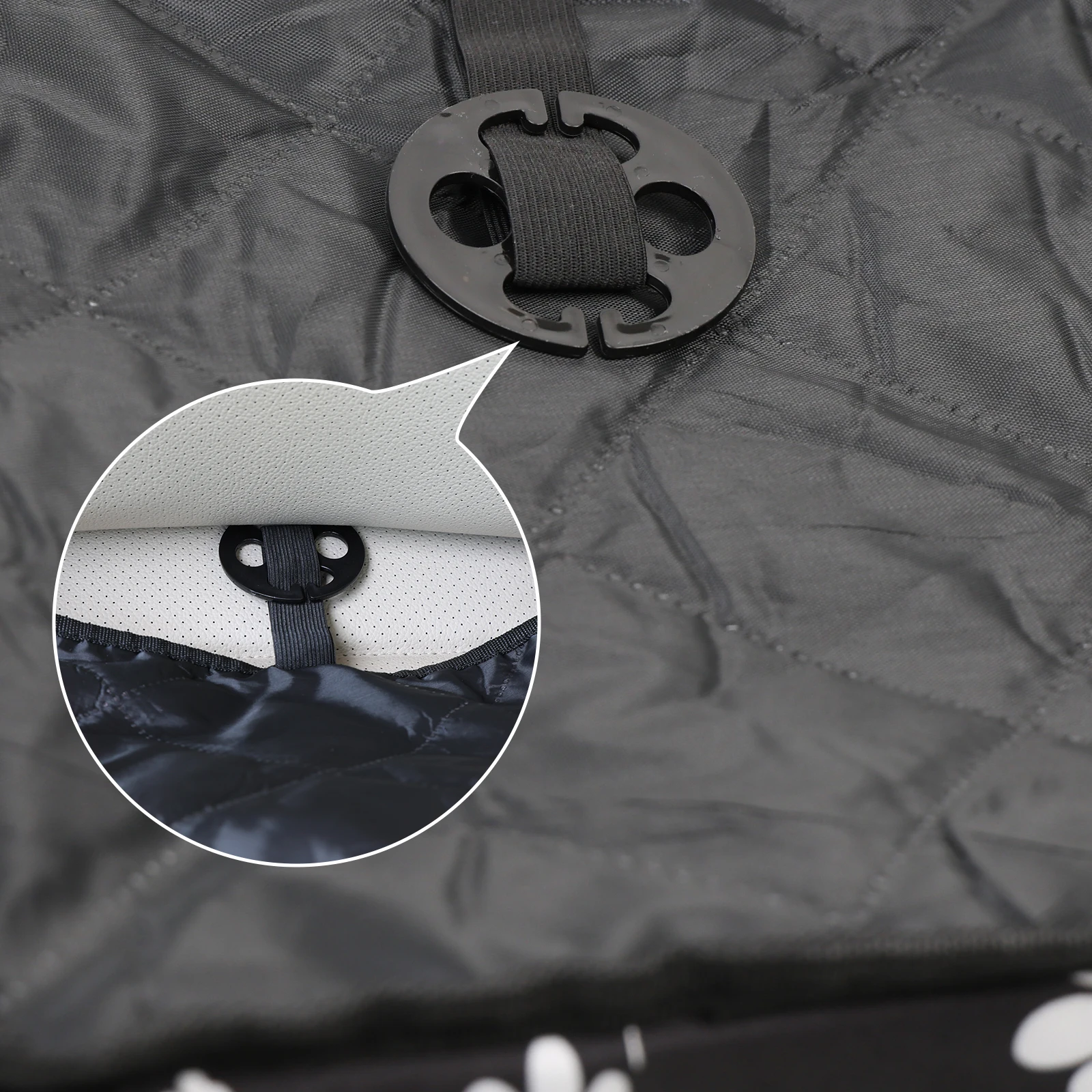 Pet Dog Car Seat with Storage Pockets Universal Pet Seat Cover for Small Medium Dogs Non-Slip Portable Travel Mat & Safety Bag view 3