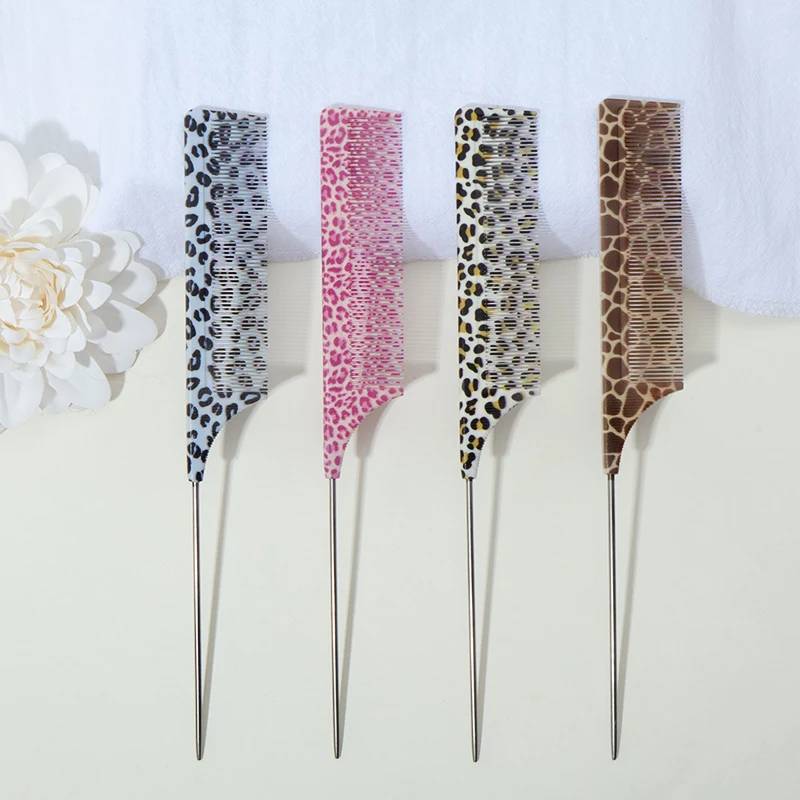 1pcs Antistatic Pointed Tail Steel Pin Comb, Professional Stylist Recommended | Salon & Home Use