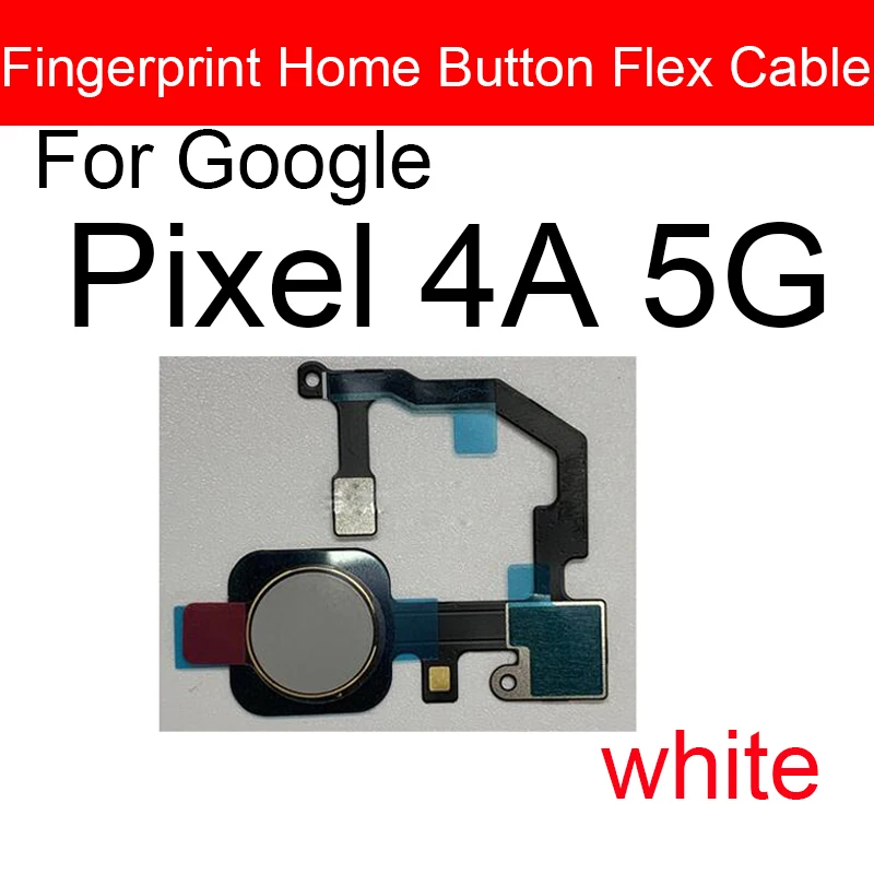 Fingerprint Sensor Menu Button Flex Cable For Google Pixel 4A 4G 5G Touch Home Side Button Flex Cable Replacement Parts