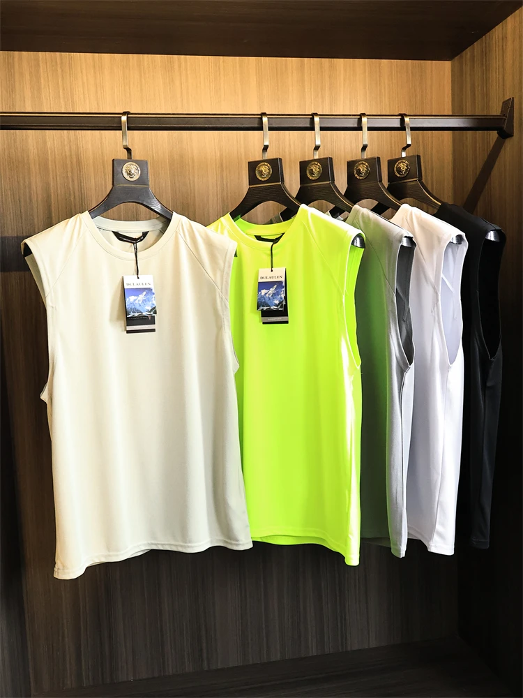 

Qui Dry Me Vest Breathable round Ne Svel Baskeall Outdoor Sports Summer Faion Urban Sle Stand Fit Daily ...