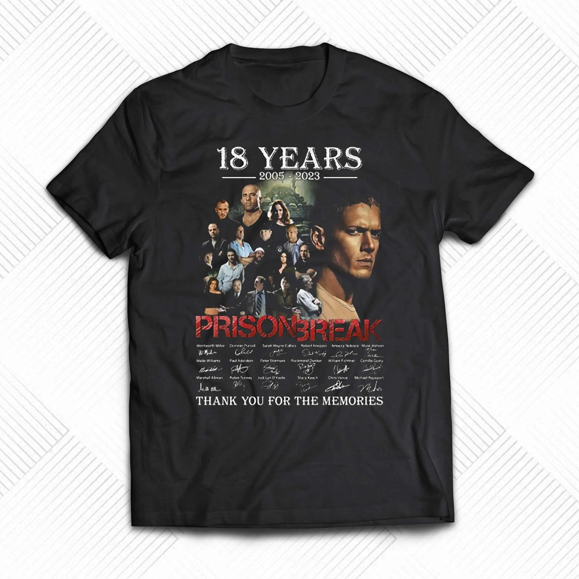 Summer 18 Years 2005 – 2023 Prison Break Thank You For The Memories T-Shirt Unisex