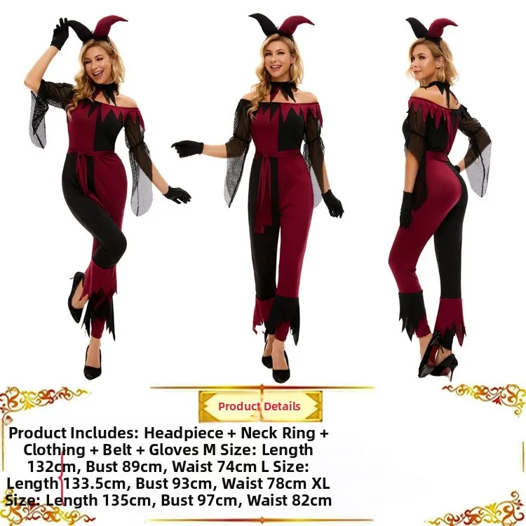 Adorable Witch Devil Costume for Women Par Club Performance Outfit Small Devil orm Bat Costume loween Cosplay Dr
