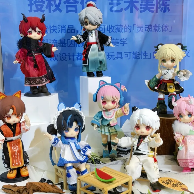 ناجي Yunxu Ji سلسلة صندوق أعمى ناجي BJD أنيمي الشكل مفاجأة حقيبة صندوق غامض Kawaii أنيمي دمية سطح المكتب ديكور جمع اللعب هدية