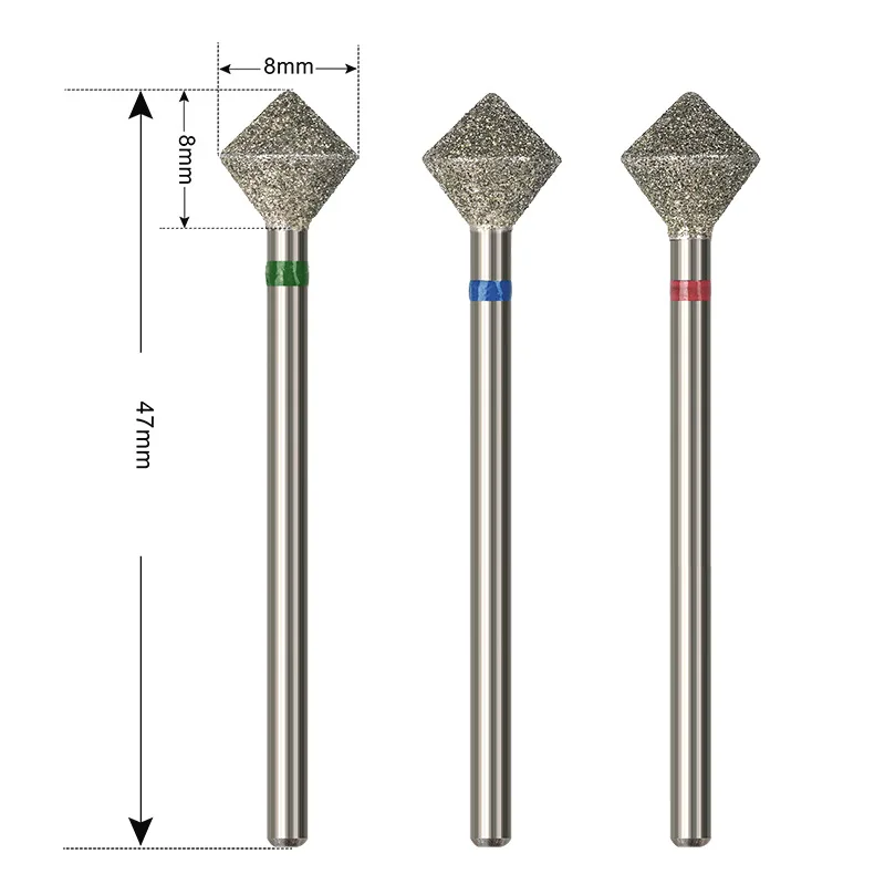 C Radians Diamond Nail Drill Bit Nail Edge Trimming Tool Diamond Sand polishing Manicure Accessories