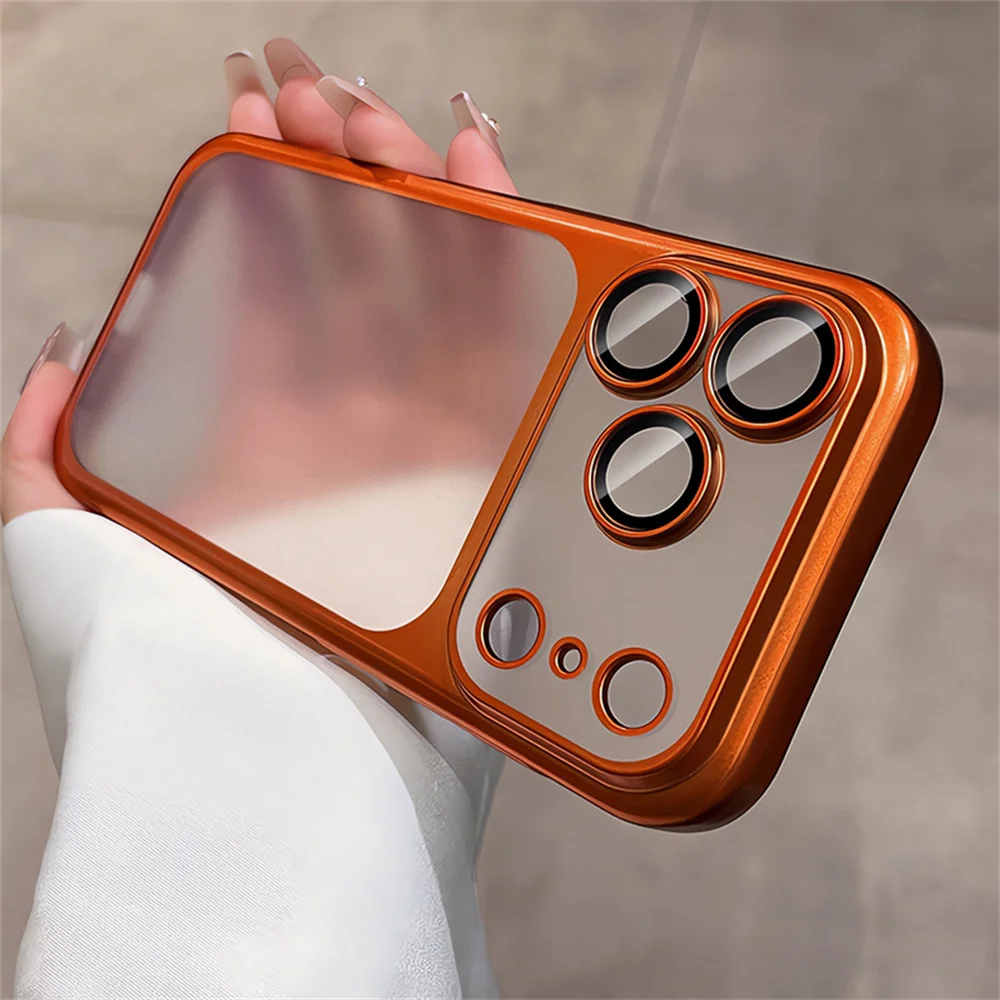 New Transparent Original Phone Case For iPhone 17 16 15 14 13 12 11 Pro Max Matte Air Frosted Shockproof Bumper ProtectiveCover