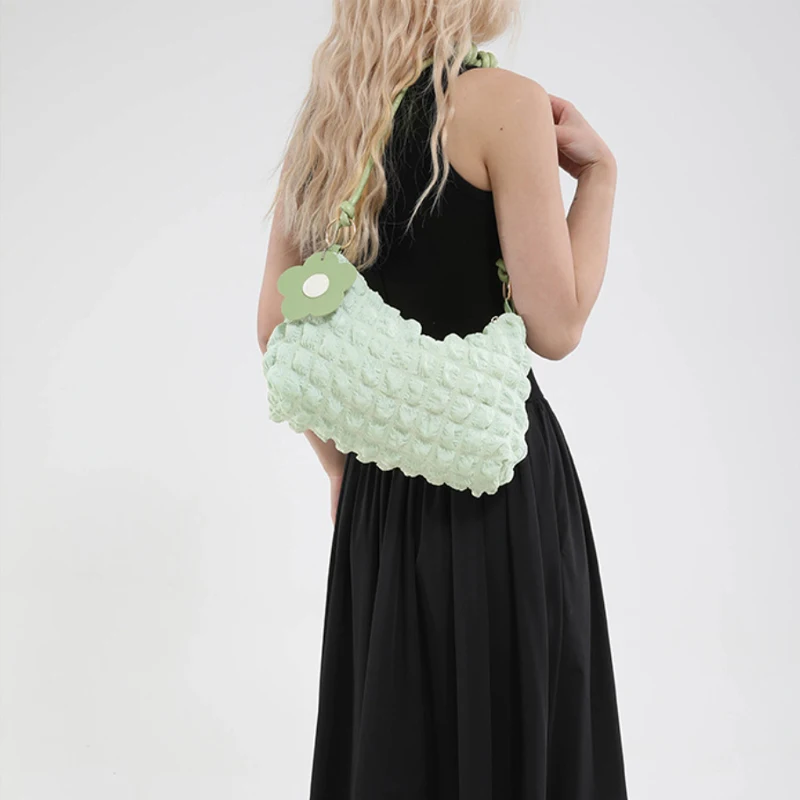 Women's New Handbag Korean Solid Color Dopamine Fashionable Versatile Shoulder Bag Luxury Brand High-quality Tote Bag