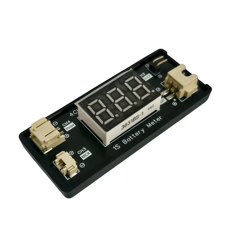 1S Battery Meter for FPV Unmanned Aerial Vehicle Lithium Battery Power Tester Electric Display Life LiPo LiHV