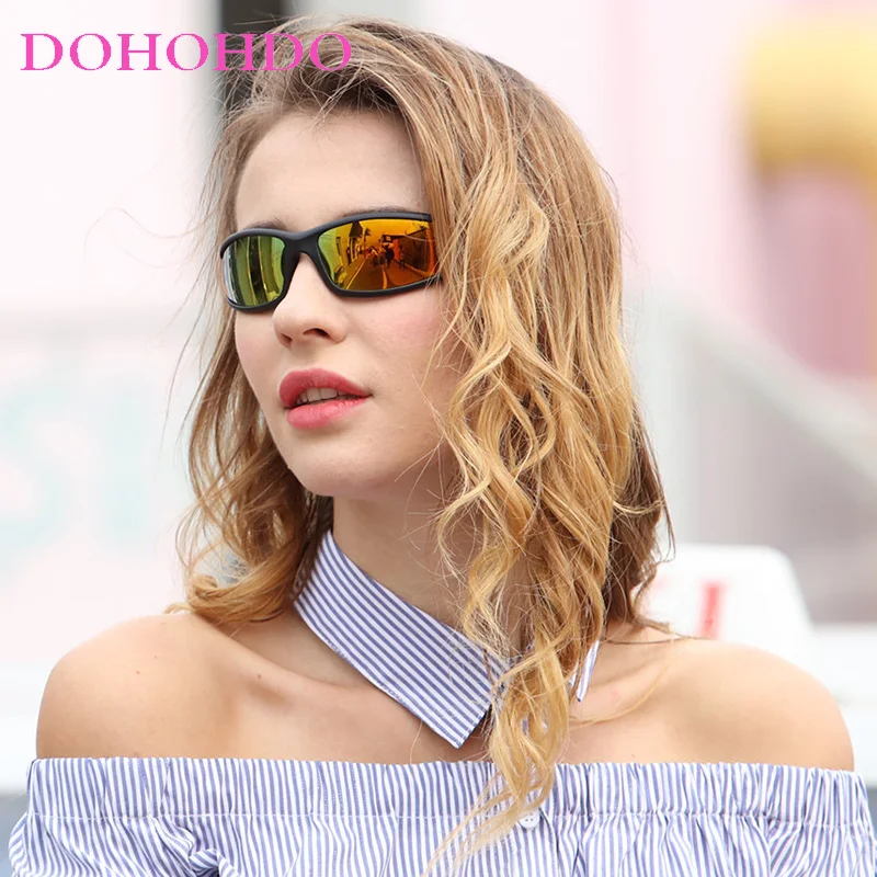 DOHOHDO  Polarized Sunglasses Goggles Car Driving Eyewear UV400 Protection  Yellow Lenses Night Vision Sun Glasses For Women image 3