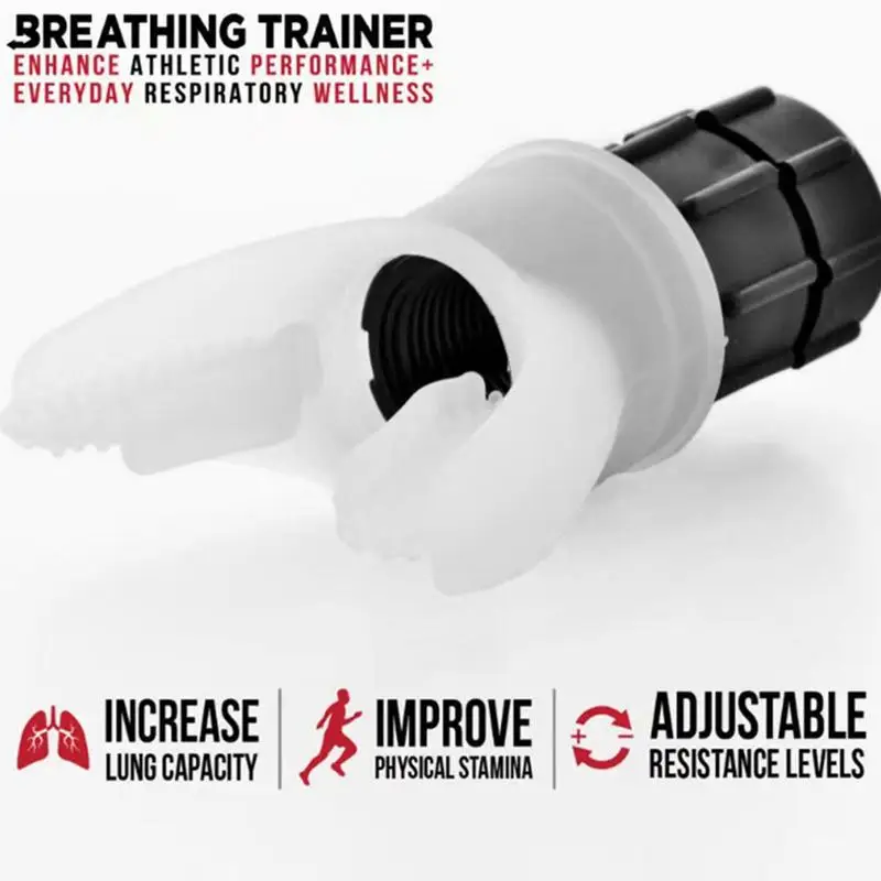 Portable Breathing Trainer Exercise Lung Face Mouthpiece Respirator Fitness Equipment for Household Healthy Care Accessories