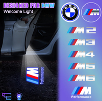 2/4PCS Auto Led Lamps Ghost Shadow Welcome Lights Car Door Laser Projector Decor Accessory For BMW M2 M3 M4 M5 M6 M Performance