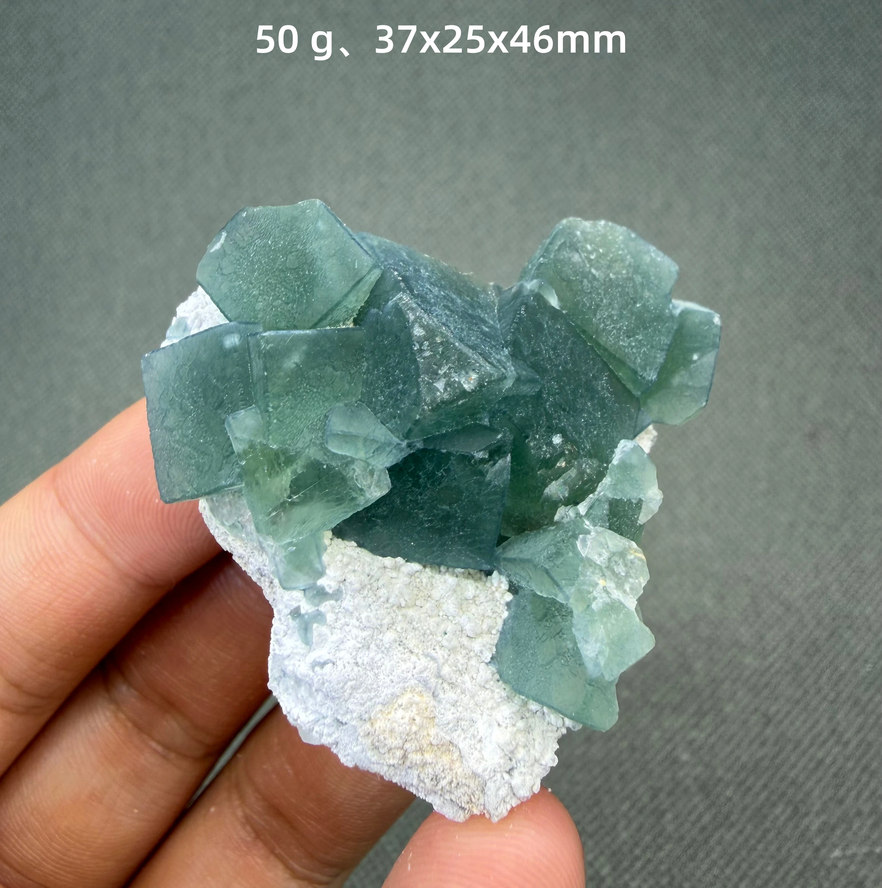 Natural Inner Mongolia Green Fluorite Cubic Crystal Cluster Mineral Specimen Home Decor