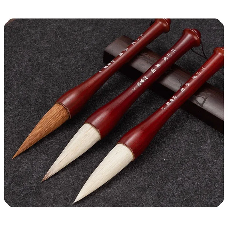 Large Dou Bi Calligraphy Brush, Wolf Hair/Mixed Hair for Couplet Writing & Large Characters, Professional Traditional Brush