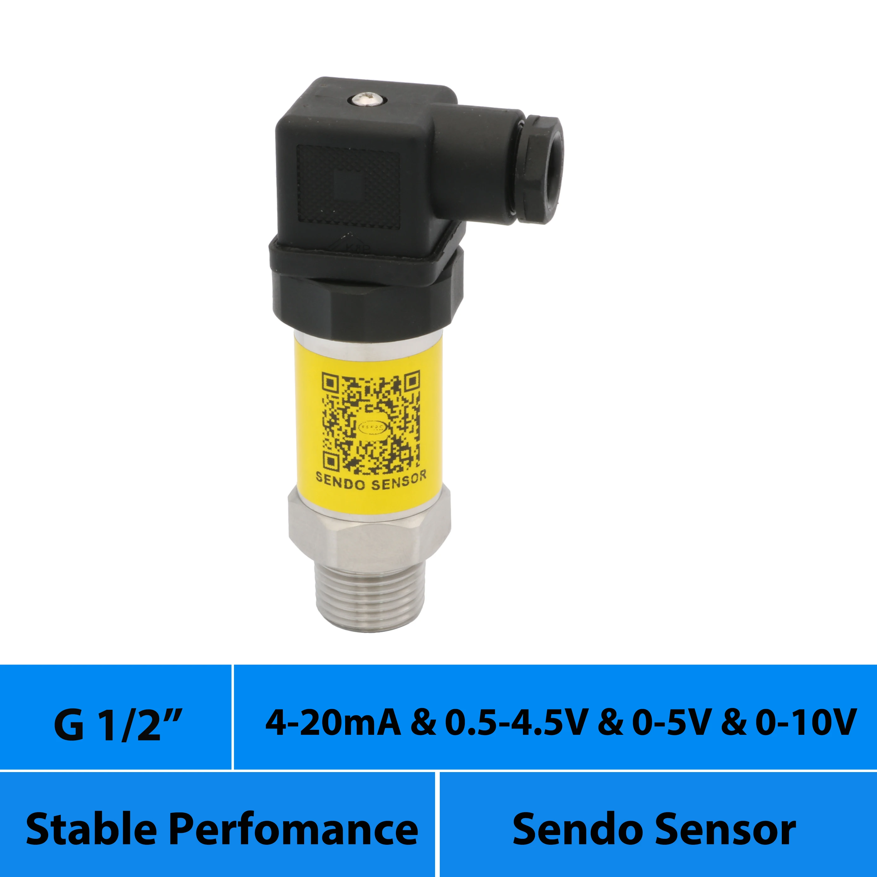 4 20 mA 0 20mA 0.5 4.5 V 0 5 V 0 10 V output pressure sensor transmitter 1bar 600kpa 4 bar 10bar 30 mpa 40mpa gauge g 1/2 thread