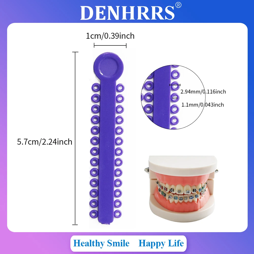 

1 упаковка, 40 палочек, 1040 шт., зубная резиновая лигатура типа I