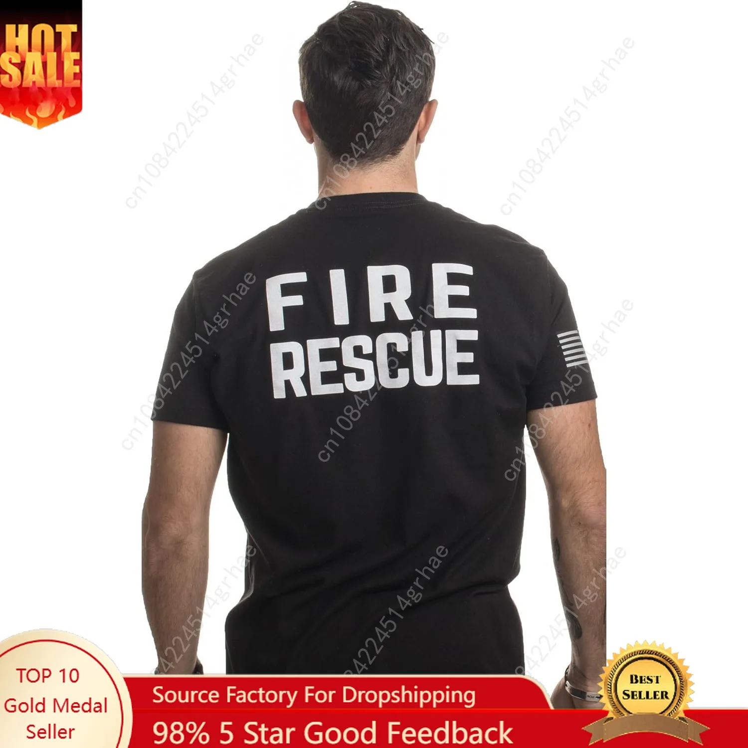 

Fire & Rescue Maltese Cross | Firefighter Fire Honor & Courage for Men Women T-Shirt