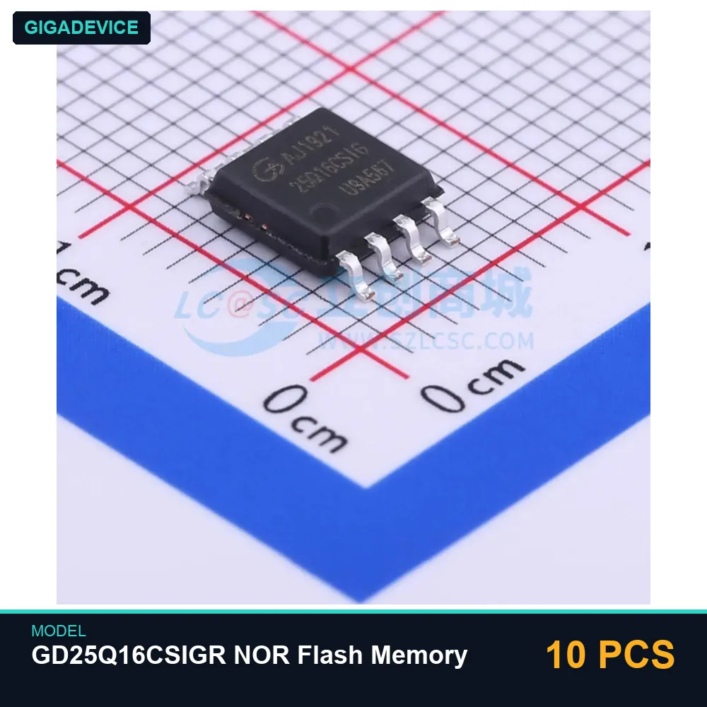 10 PCS GigaDevice GD25Q16CSIGR NOR Flash Memory
