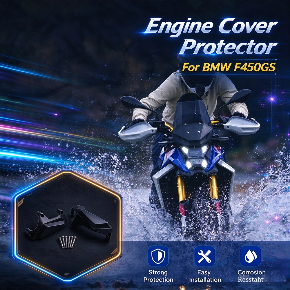 For BMW F450GS F 450GS 2025- Anti-fall Engine Case Slider Crash Protection Accessories CNC Aluminum Engine Guard Protector