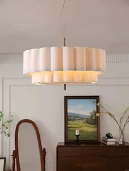 Japanese Wabi Sabi Fabric Ceiling Chandeliers Living Bedroom Decor Lustre Pendant Lights Indoor Lighting Hanging Lamps Fixtures