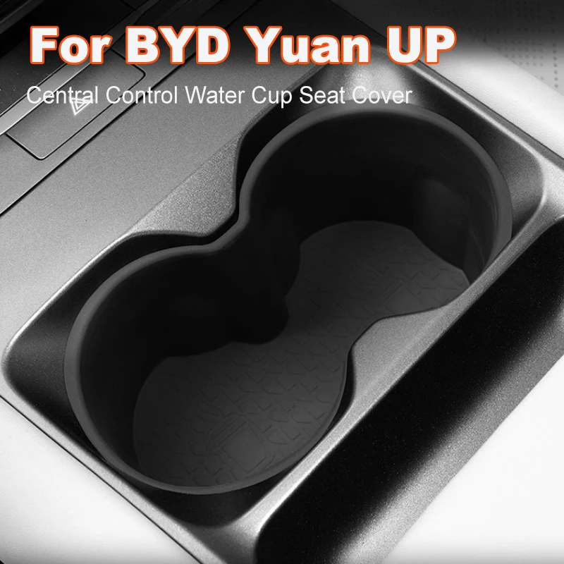 

For BYD Yuan up 2024 TPE Central Control Non-Slip Mat Car Interior Modification Accessory Water Cup Seat Cover Storage