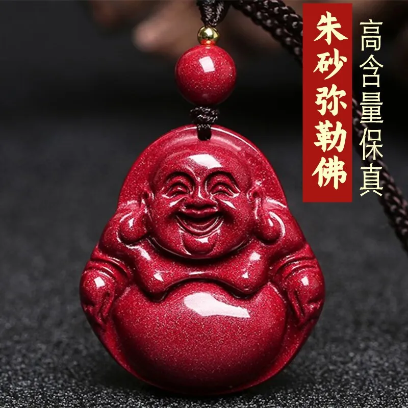 Natural Pendant Women's Necklace Children's Beaded Maitreya Big Belly Buddha