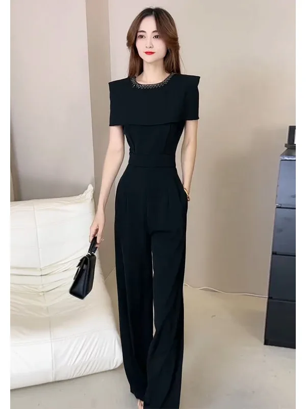 

Цельные брюки Ele Diamond, женские летние брюки нового дизайна, двусторонняя одежда, утягивающие широкие брюки Dr