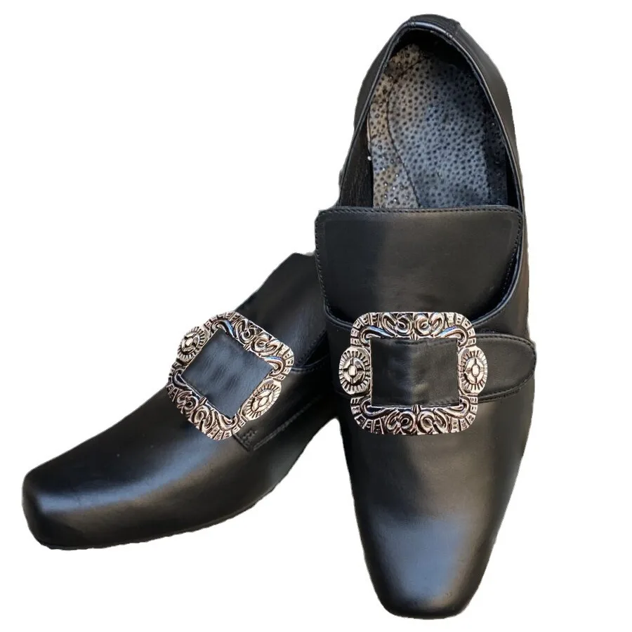 Sapatos medievais femininos e masculinos, sapatos vintage vitorianos, 18th renascentistas, cosplay, vestido para halloween, carnaval, festa