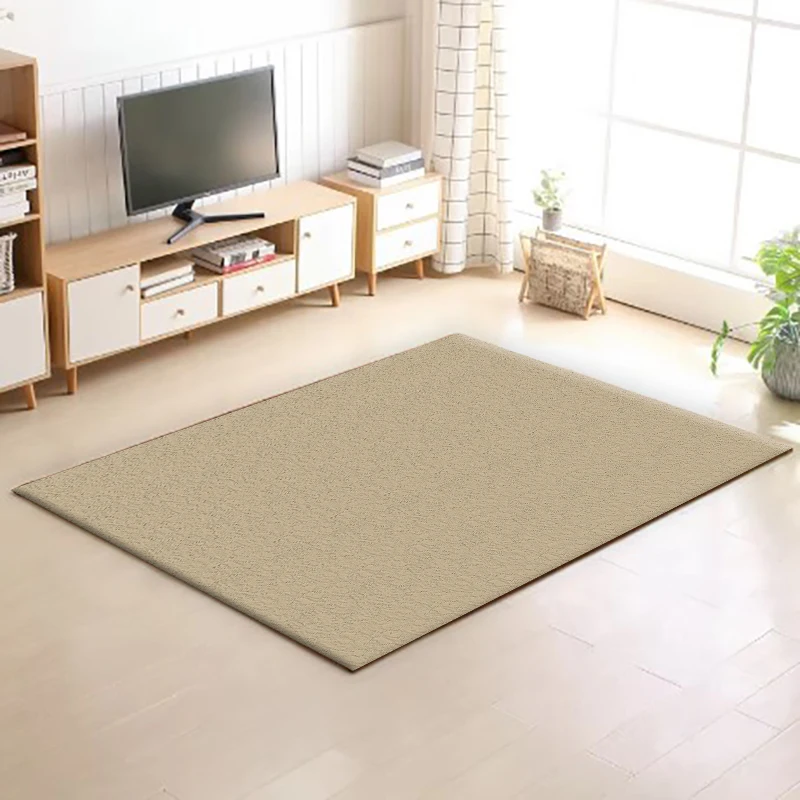 Solid Color Beige Series Simple Customizable Non Slip Multi Functional Carpet Rug  Alfombra Door Mat  Room Mat and  Welcome Mat