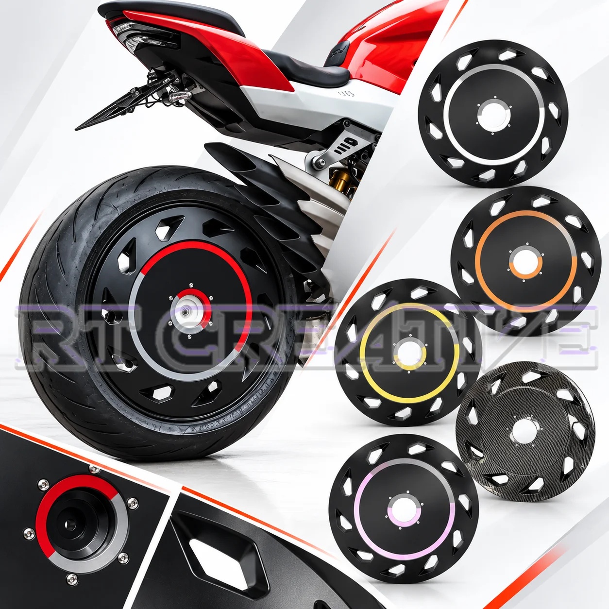 Wheel Hub Protective Decor Cover For QJMOTOR SRK921RR Sport Bike Modified Wheel Accessories