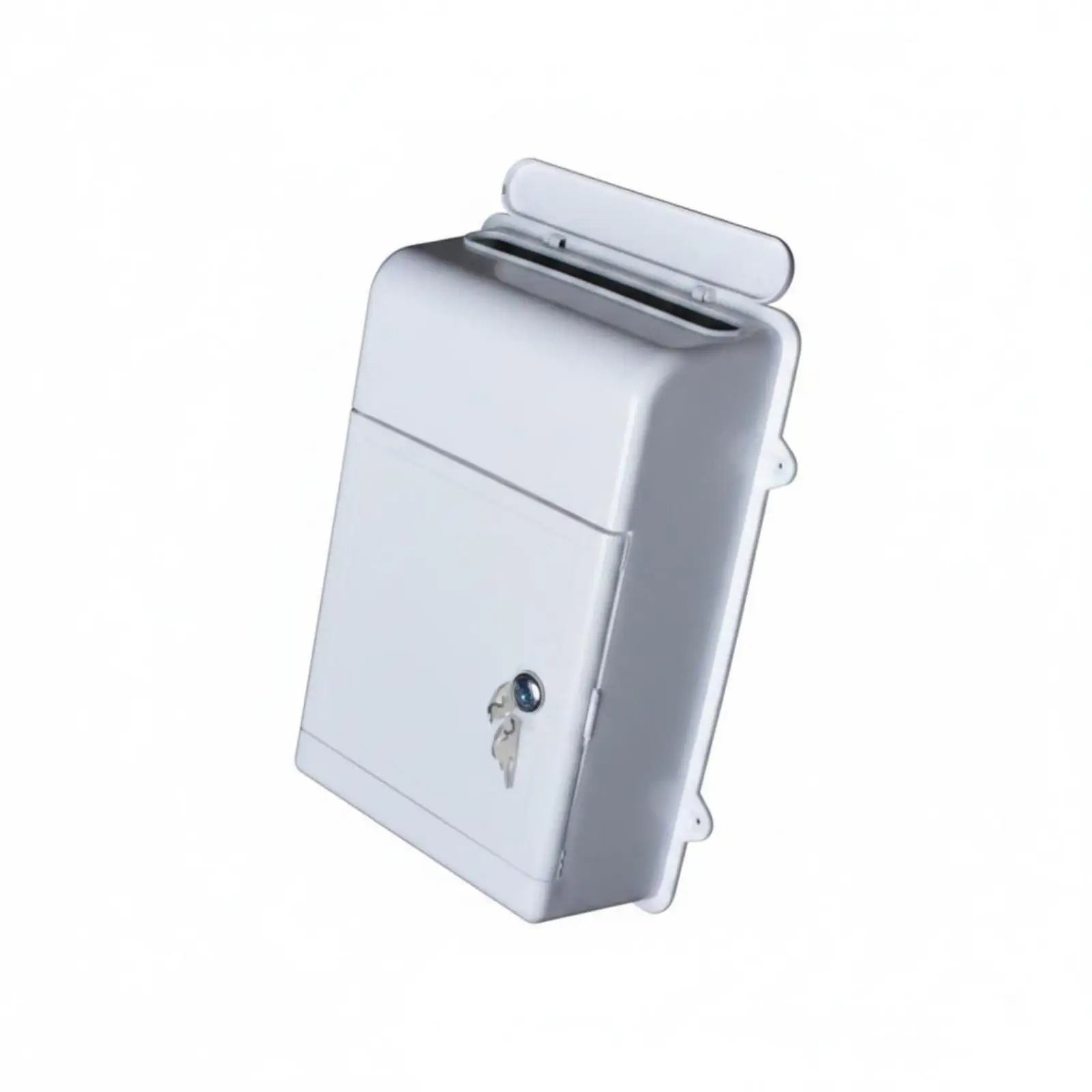 Lockable Wall Mailbox Plastic Secure Mail Slot Advanced Modern Mailbox for Exterior Home Porch