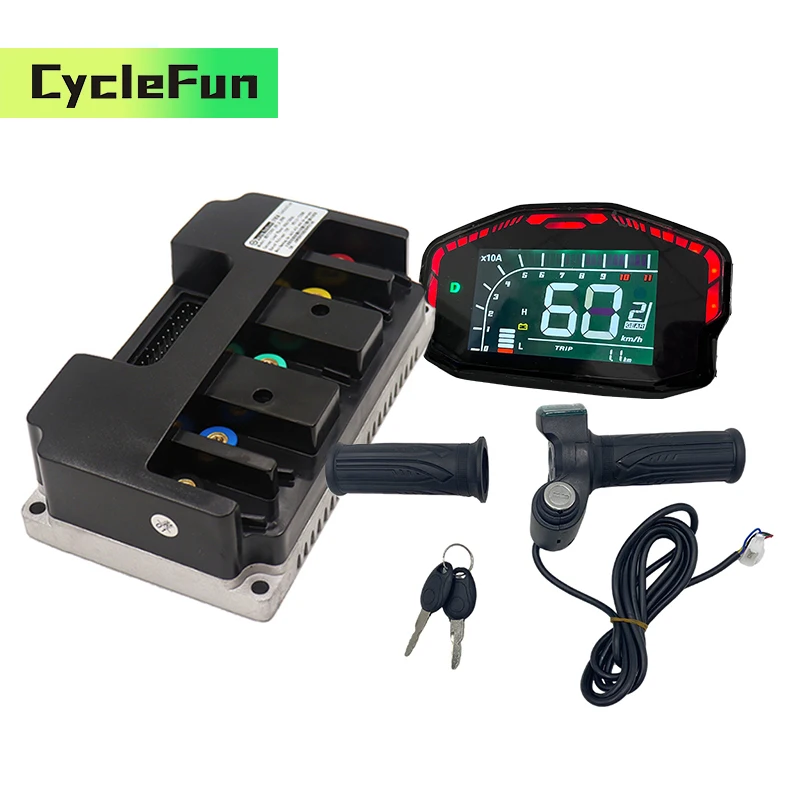 

Контроллер FarDriver ND72260 48 В-72 В BLDC 80A 1 кВт-2 кВт с дроссельной заслонкой и дисплеем DKD для преобразования мотоциклов электрических скутеров