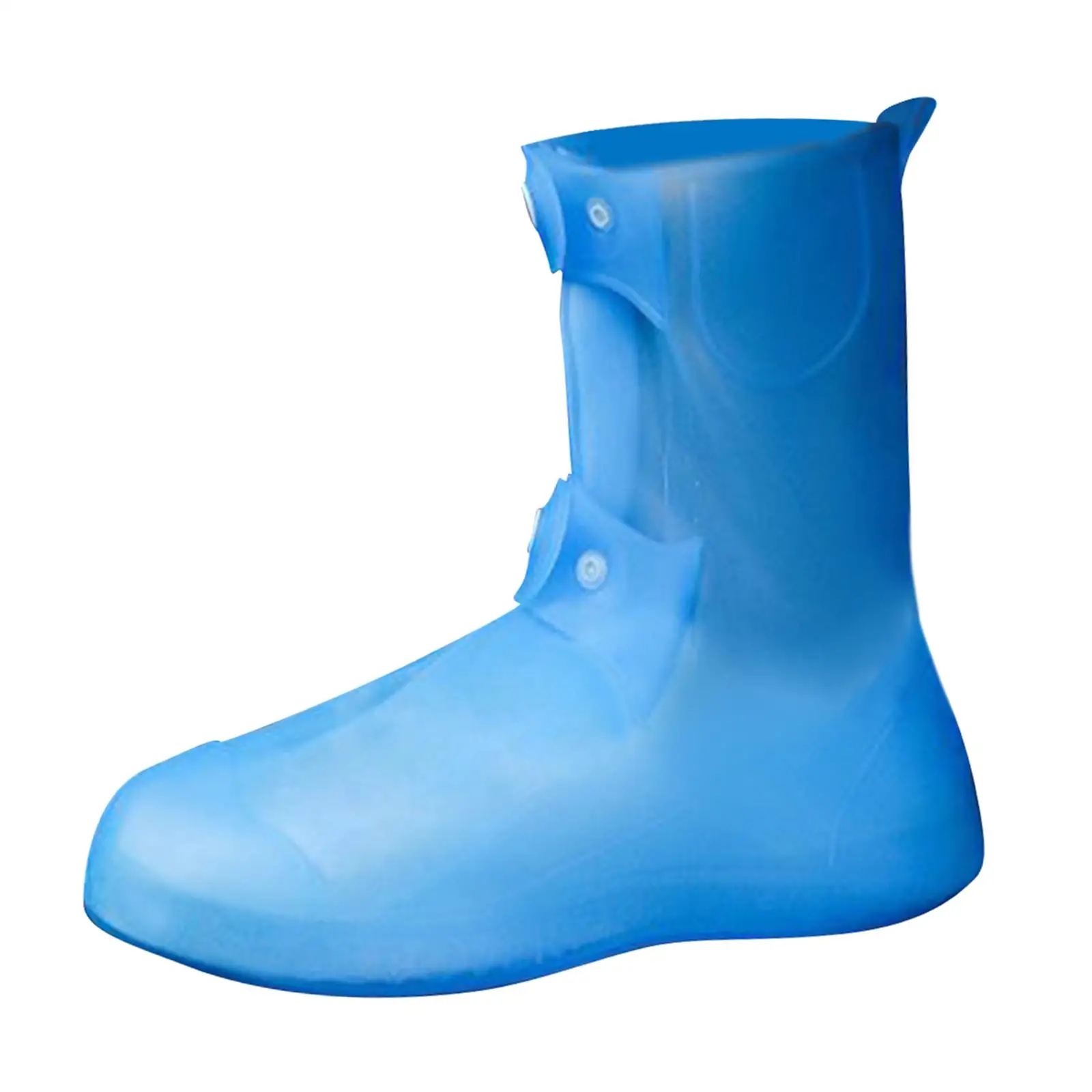 Reusable Rain Shoe Covers Waterproof Ankle Boots Protector with Button Anti Slip for Men Women Biking Cycling Garden Work