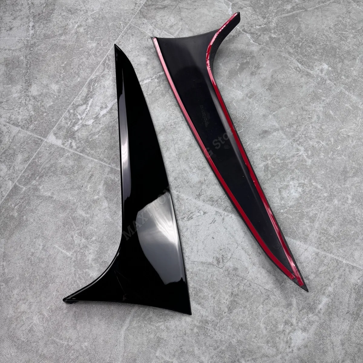 Rear Window Side Spoiler Wings Decoration Accessories Body Kits Tuning Gloss Black ABS For BMW X4 G02 2019 2020 2021 2022 2023+