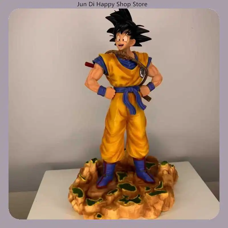 Dragon Ball Goku – Statue de dessin animé, Version rêve, Pose debout avec poteau arrière et Base, 30cm, décoration de bureau, cadeau ​ ​