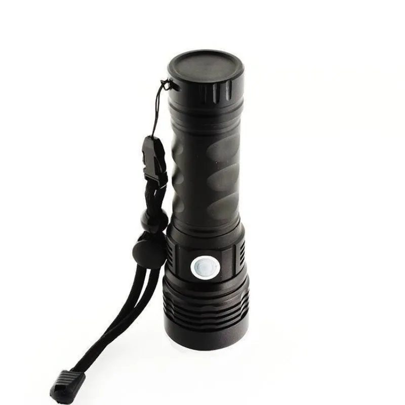XHP50 Retractable Zoom Flashlight: Outdoor High-Power, Long-Lasting, Ultra-Bright for Camping, Fishing, Home & Emergency